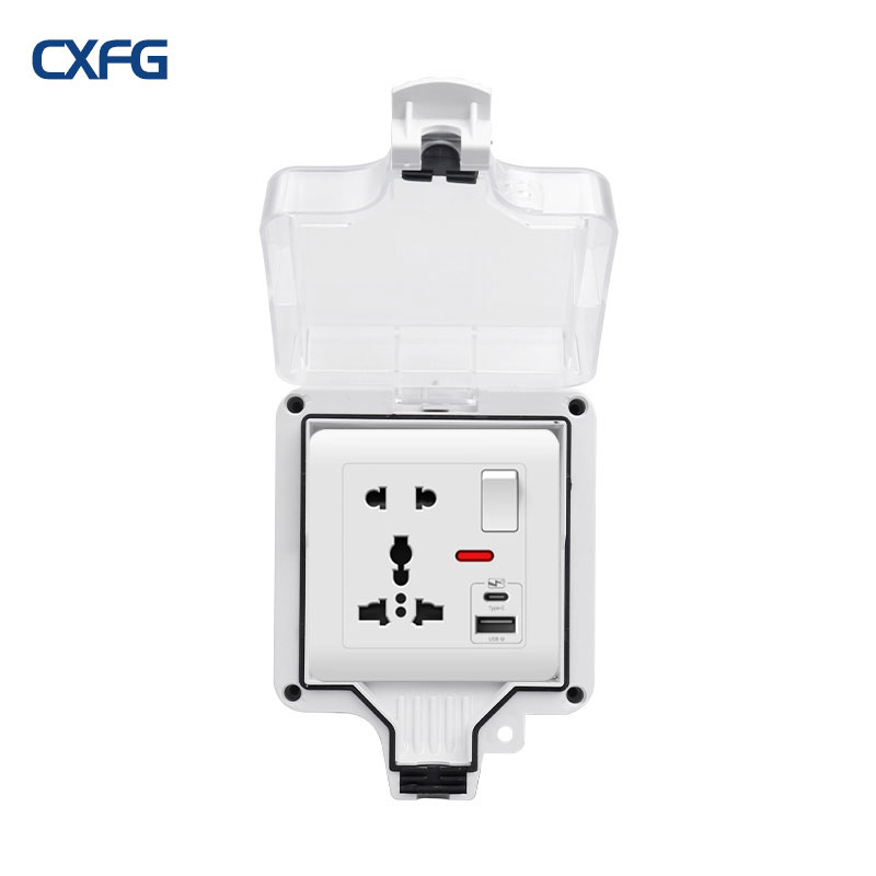 Outdoor Power Adapter Usb C - 86-type IP66 waterdichte stopcontact voor buiten,