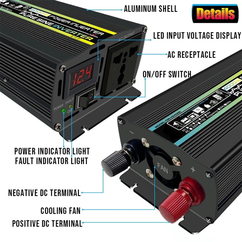 4000W Zuivere Sinus Auto Omvor - Ac Outdoor Power recensie en prijs