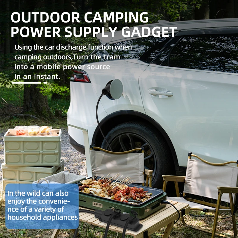 Draagbare 16A 4KW V2L-kabel el - Ac Outdoor Power recensie en prijs