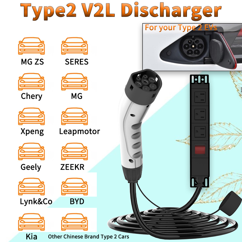 WUFEN Draagbare Type 2 V2L Kab - Ac Outdoor Power recensie en prijs