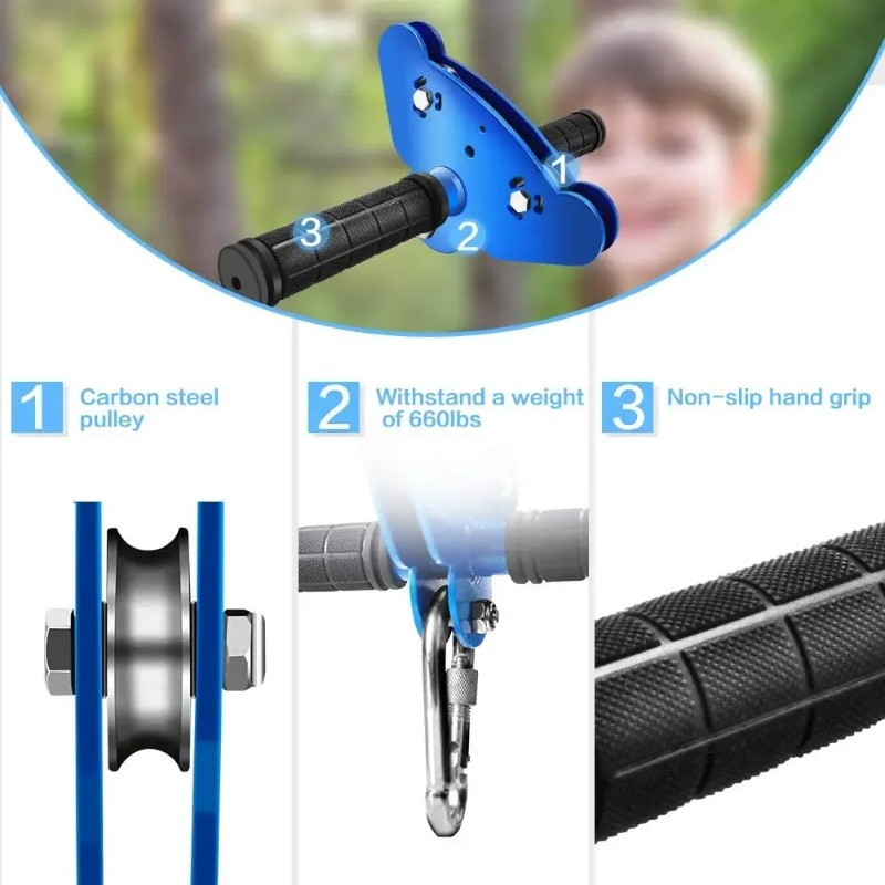 30m populaire outdoor zipline  - Outdoor Power Tool Kit recensie en prijs